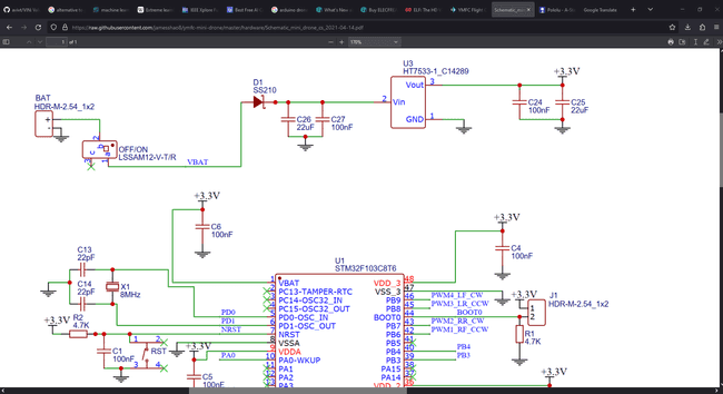 schematics with many capacitors