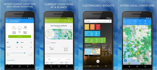 weather undeground mobile app design 2016